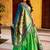 green zari weaving silk lehenga set choli with dupatta