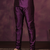 Purple plain dupion silk churidar for festive, reception, weddings