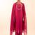 Hot pink camellia kurta set with duppata