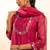 Hot pink camellia kurta set with duppata