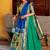 green zari weaving silk lehenga set choli with dupatta
