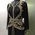 Black gold work fancy jacket kaftan