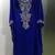 Royal blue heavy crystal stone work farasha kaftan