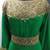 Light greeen a line fancy gold work kaftan