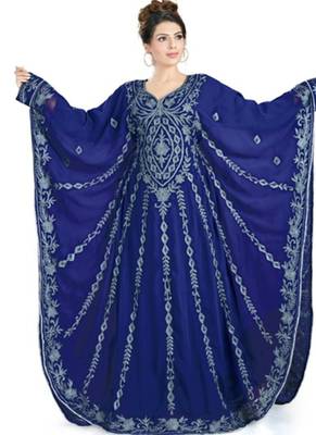 Purple long sleeves arabian kaftan 1