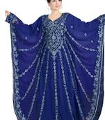 Purple long sleeves arabian kaftan