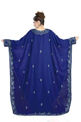 Purple long sleeves arabian kaftan 3