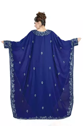 Purple long sleeves arabian kaftan