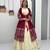 Rani Pink embroidered ready to wear lehenga set with shrug and blouse