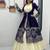 Royal Purple Embroidered ready to wear Lehenga Set with Shrug and blouse