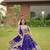 Royal Purple Chinon Silk Embroidered Ready to Wear Lehenga Choli set with Dupatta