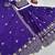 Royal Purple Chinon Silk Embroidered Ready to Wear Lehenga Choli set with Dupatta