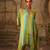 Mint Green printed chiffon kurta set