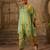 Mint Green printed chiffon kurta set