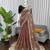 Designer Saree with Beds Embroidery work in trending Fendi silk