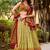 yellow digital printed silk festival lehenga set choli with dupatta