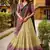 yellow digital printed silk lehenga set choli with dupatta