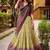 yellow digital printed silk lehenga set choli with dupatta
