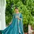 Blue Vichitra silk Embroidered Gown & Dupatta