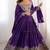 PURPLE EMBROIDERY SILK BLEND LEHENGA SET CHOLI WITH DUPATTA