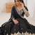BLACK EMBROIDERY SILK BLEND LEHENGA SET CHOLI WITH DUPATTA