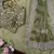 green art silk organza saree with embroidered-unstitched