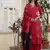 pink floral printed cotton kurta trouser and dupatta set
