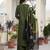 green floral printed cotton kurta trouser and dupatta set