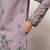 Purple viscose silk thread & sequins embroidered work wedding festival marriage party wear straight mens kurta