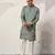 PISTA GREEN VISCOSE SILK THREAD & SEQUINS EMBROIDERED WORK WEDDING FESTIVAL MARRIAGE PARTY WEAR STRAIGHT MENS KURTA
