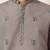 GREY VISCOSE SILK THREAD & SEQUINS EMBROIDERED WORK WEDDING FESTIVAL MARRIAGE PARTY WEAR STRAIGHT MENS KURTA