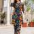 floral printed multicolor cotton kurta & trouser