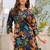 floral printed multicolor cotton kurta & trouser