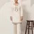 WHITE VISCOSE SILK THREAD & SEQUINS EMBROIDERED WORK WEDDING FESTIVAL MARRIAGE PARTY WEAR STRAIGHT MENS KURTA WITH PANT