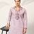 LAVENDER VISCOSE SILK THREAD & SEQUINS EMBROIDERED WORK FESTIVAL MARRIAGE PARTY WEAR STRAIGHT MENS KURTA WITH PANT