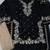 Black embroidered silk pakistani salwar suit
