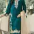Blue embroidered silk pakistani salwar suit