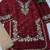 Maroon embroidered silk pakistani salwar suit