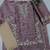 Purple embroidered silk pakistani salwar suit