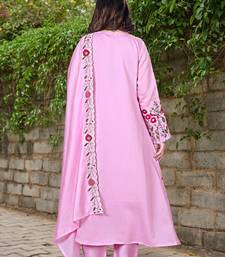 Women floral embroidered regular thread work kurta with trousers & with dupatta