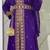 Purple handcrafted zari work stitched georgette kaftan party dress