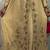 BEIGE handcrafted zari work stitched georgette kaftan party dress