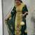Royal Green Embroidered Fashra with Detailed Aari-Embroidered dress for women's