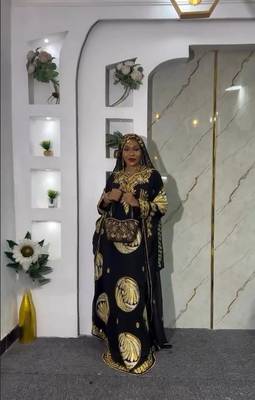 Royal Black Embroidered Abaya with Detailed Aari-Embroidered dress for women's 3