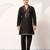BLACK VISCOSE SILK THREAD & SEQUINS EMBROIDERED WORK WEDDING FESTIVAL MARRIAGE PARTY WEAR STRAIGHT MENS KURTA WITH PANT