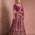 dark pink silk lehenga set