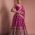 hot pink silk lehenga set