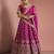 hot pink silk lehenga set