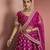 hot pink silk lehenga set