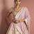 light pink organza brocade lehenga set with blouse and dupatta